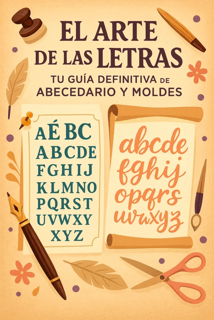 Moldes de letras mayúsculas y minúsculas para imprimir y recortar.