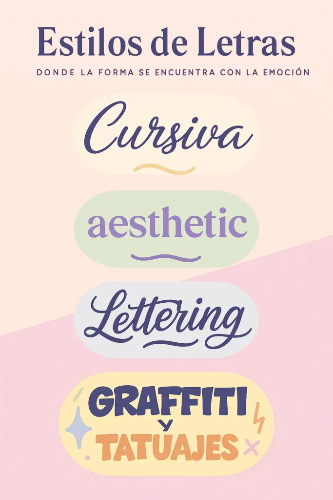 Estilos de letras para copiar y pegar: cursiva, negrita, fancy y más.