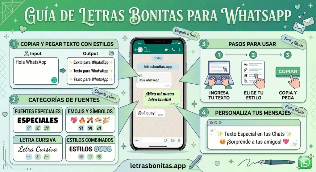 Letras Bonitas para WhatsApp