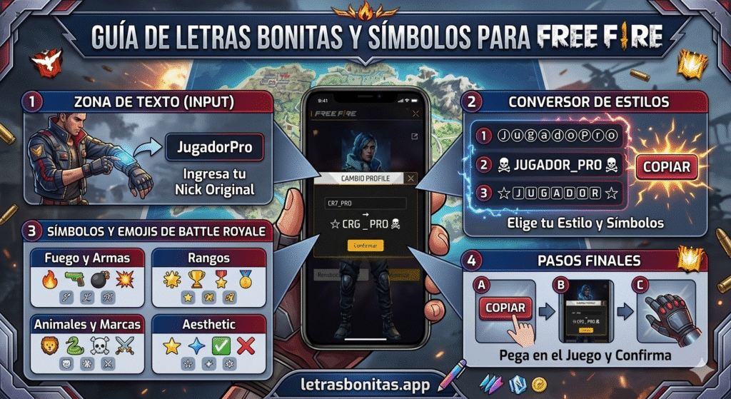 Letras Bonitas para Free Fire