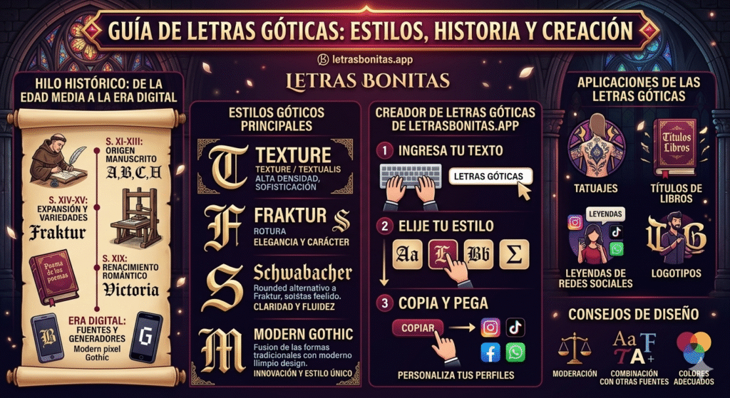 Letras Bonitas Góticas 