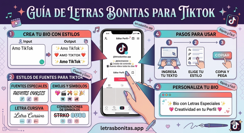 Letras Bonitas para Tiktok