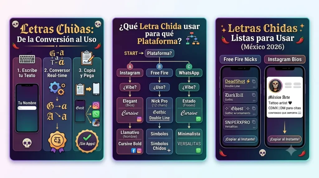 Letras Chidas para Copiar y Pegar